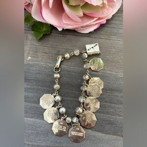 Vintage Ten Commandments Charm Bracelet Religious Jewelry